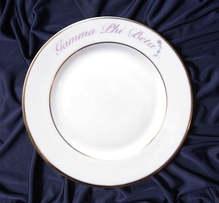 Restaurant Printed Dishware Photo sorority plate