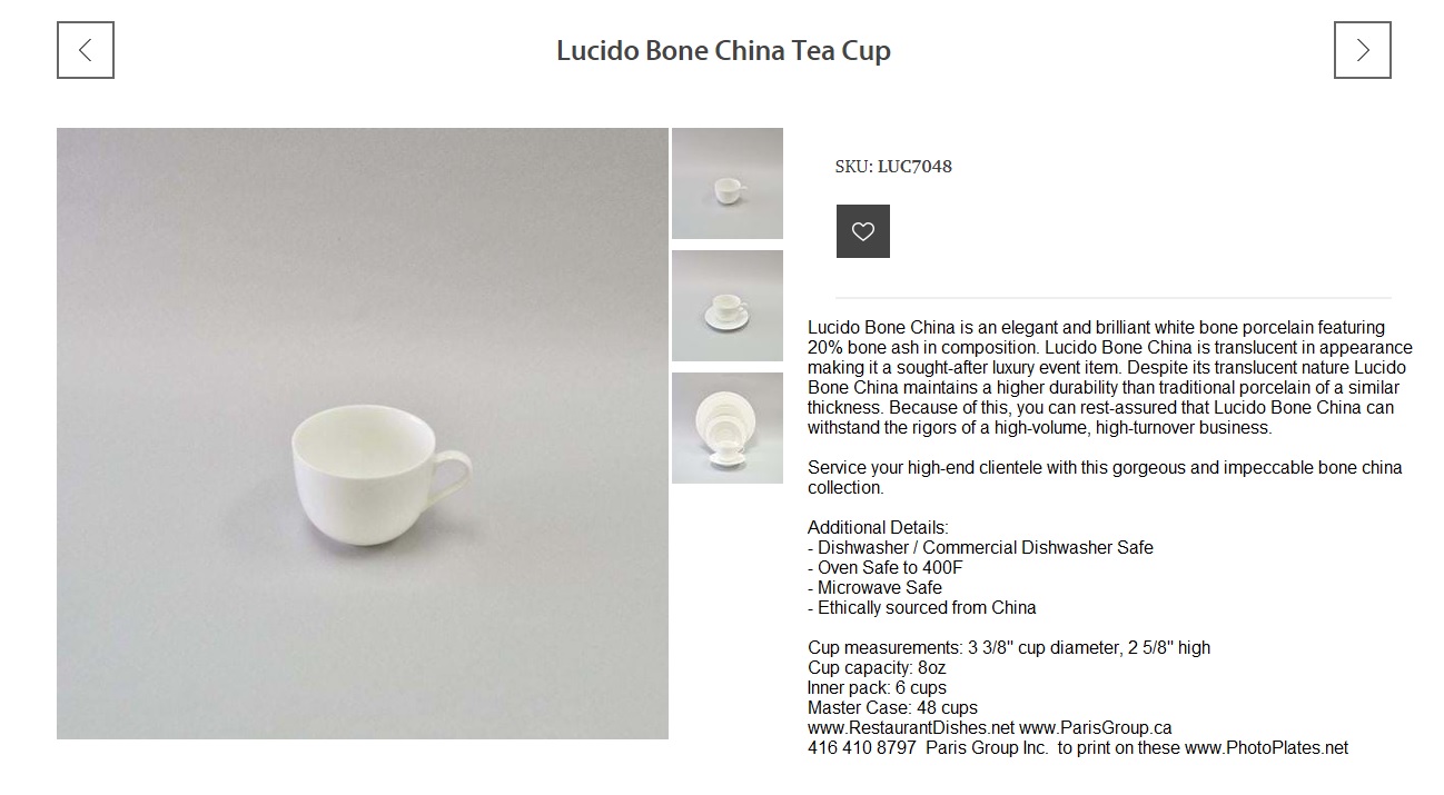 Wholesale Bone China Tea Cup