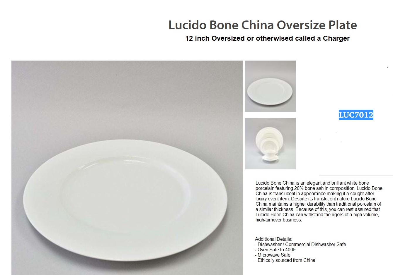 Lucido Bone China Wholesale Dishware 3